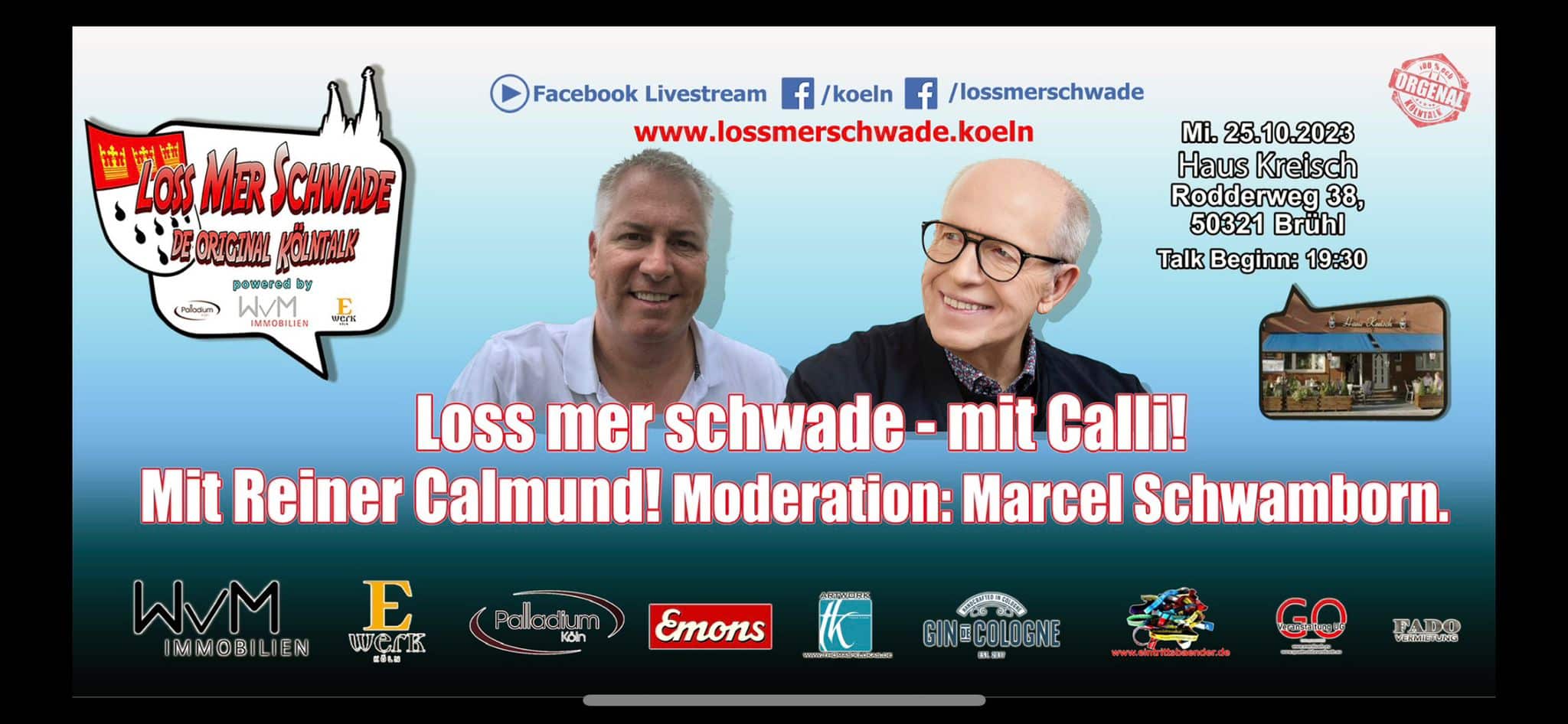 Reiner Calmund zum LMS-Talk ins Haus Kreisch - Loss mer schwade
